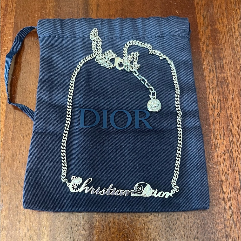 ❌SOLD❌Dior x Kenny Scharf Name Plate Necklace